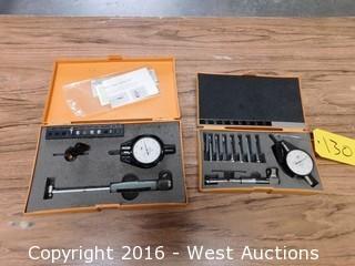 (2) Mitutoyo Bore Gauge Sets