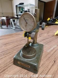 Mitutoyo Indicator Stand with Teclock 1" Dial Indicator 