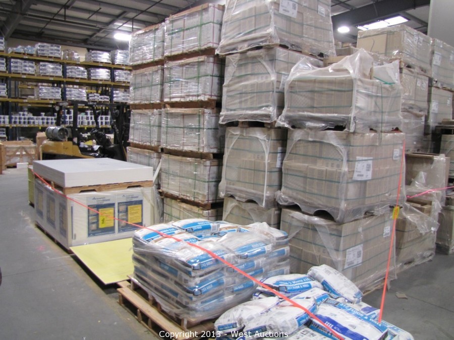 West Auctions Auction Fully Stocked Tile and Stone Warehouse in