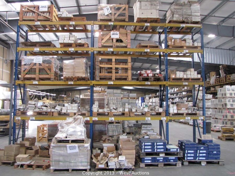 West Auctions Auction Fully Stocked Tile and Stone Warehouse in