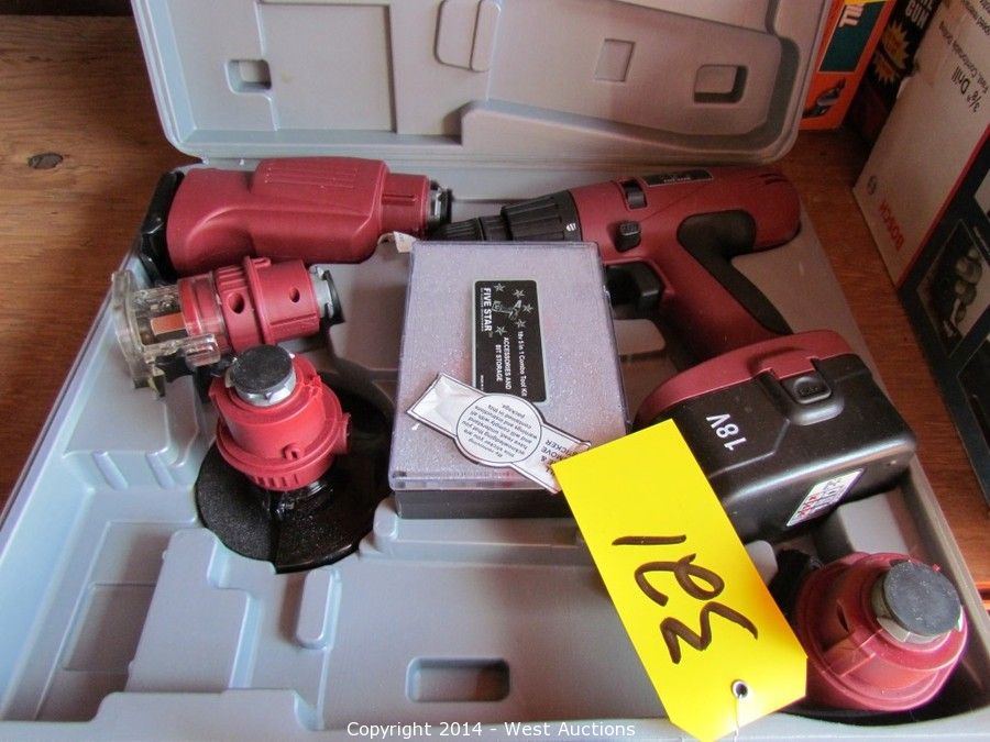 Five Star 18V 5-in-1 Combo Tool Kit Auction | West Auctions