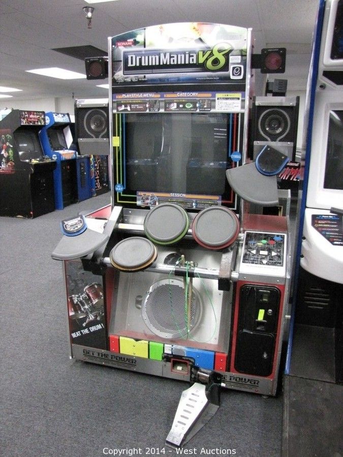 Konami Drum Mania V8 Arcade Video Game Auction | West Auctions