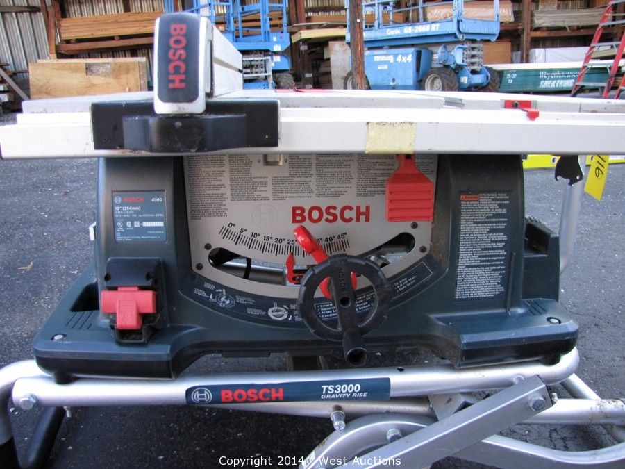 West Auctions Auction Test Auction DPW 1229 ITEM Bosch 4100 10