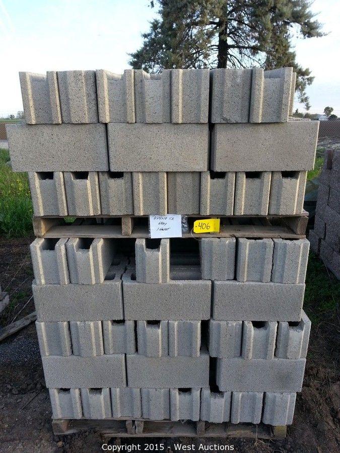 West Auctions Auction Stone Pavers, Concrete Blocks, and Retaining Walls ITEM (1) Pallet of