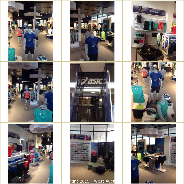 West Auctions Auction San Jose Shopping Center Complete Inventory of Athletic Shoe and