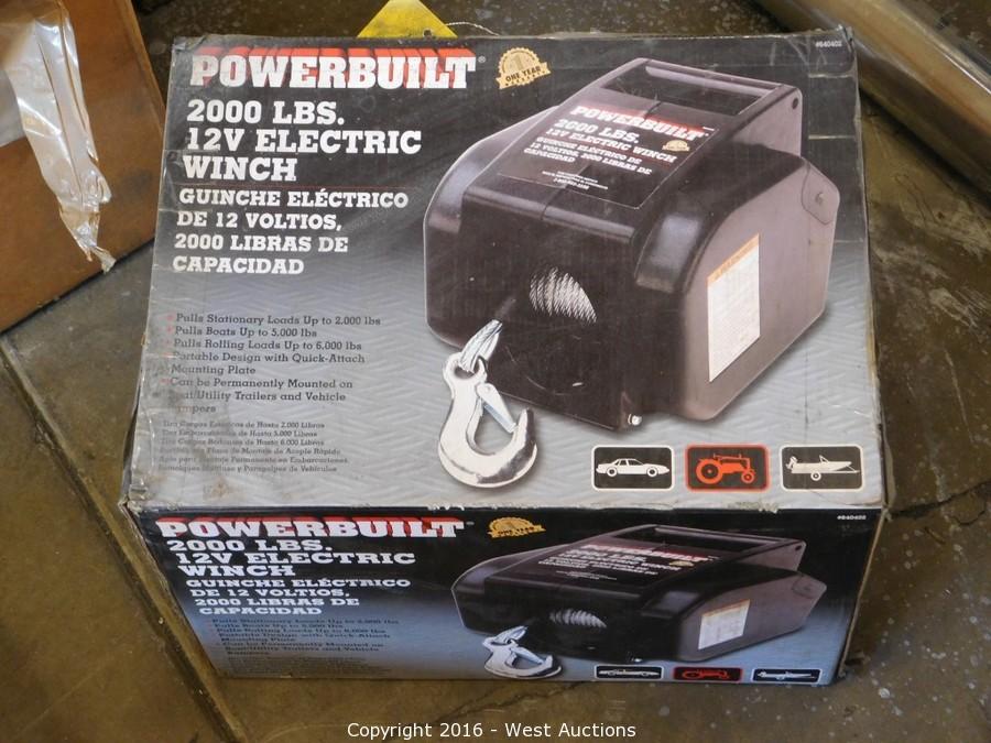 West Auctions Auction Forklift and Machinery from Sheet Metal Shop ITEM PowerBuilt 2,000 lbs