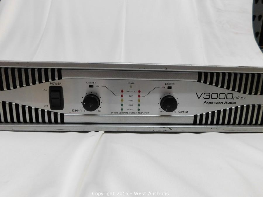 West Auctions Auction Auction 1 Surplus of Audio and Lighting Equipment ITEM American