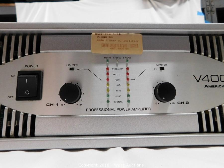 West Auctions Auction Auction 1 Surplus of Audio and Lighting Equipment ITEM V4000 Plus