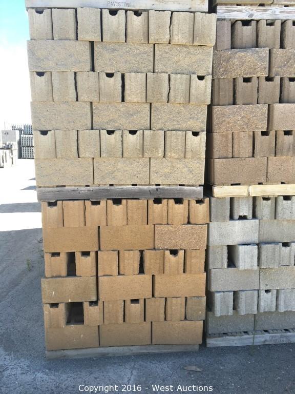 West Auctions - Auction: Stone Pavers, Concrete Blocks And Retaining 