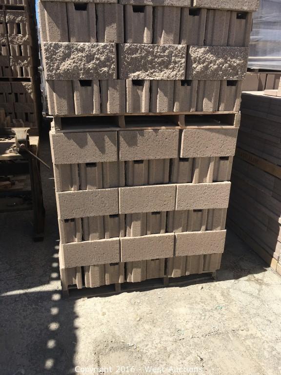 West Auctions - Auction: Stone Pavers, Concrete Blocks and Retaining ...