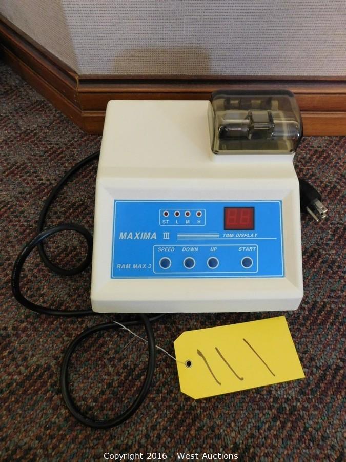 West Auctions Auction Bankruptcy Auction of Dental Office and Equipment ITEM Maxima 3 Lab Shaker