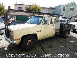 1984 Chevrolet Custom Deluxe 30 with Custom Flatbed and Lincoln Arc Welder