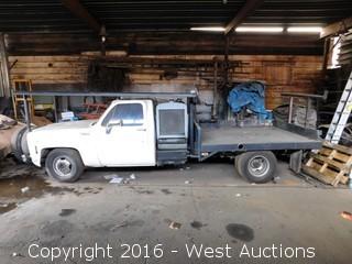 1980 Chevrolet Custom Deluxe Flatbed Truck with Lincoln Electric Welder