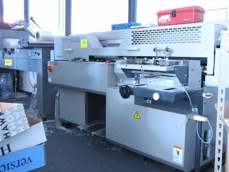 West Auctions Auction Print Shop Equipment in Rancho Cordova (near