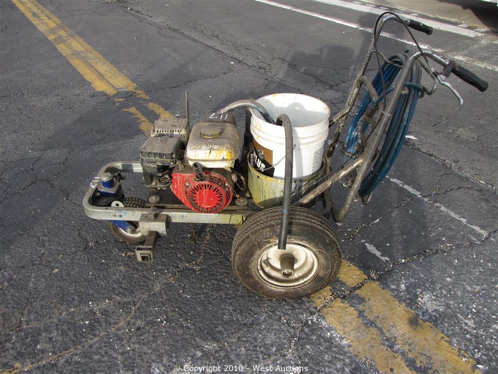 West Auctions Auction Sealing and Striping Equipment in Sparks, NV ITEM Parking Lot Striping