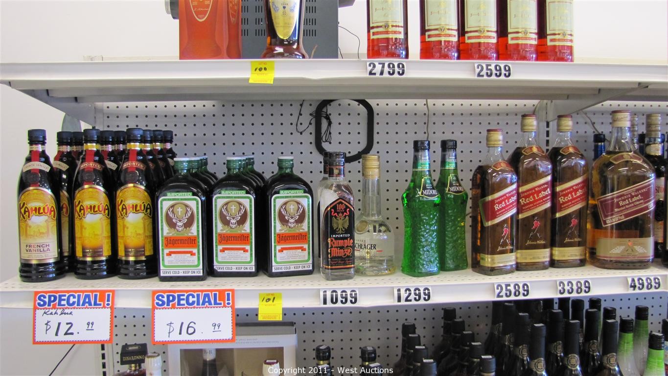 West Auctions Auction Liquor Store Liquidation in Castro Valley, Ca