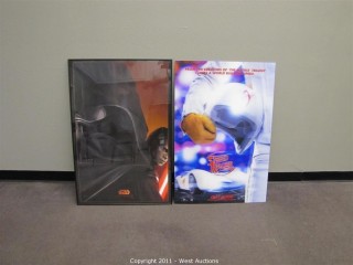 (3) Movie Posters - Star Wars Episode III (framed), Doctor Who (3D) and Speed Racer (3D)