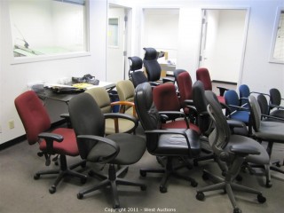 Variety Lot - Conference Table, Office Chairs, Couch, Drafting Machine