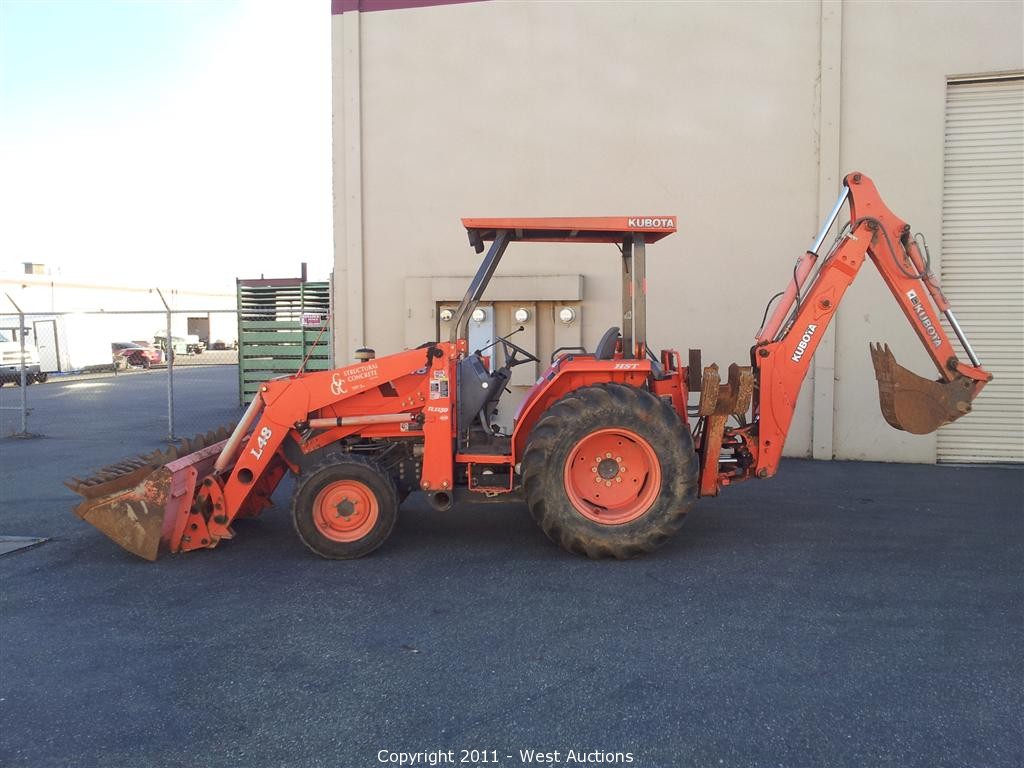 west auctions auction kubota loader mustang skid steer chevrolet vehicles ford van in woodland ca item kubota l48 tl1150sg loader with backhoe attachments west auctions