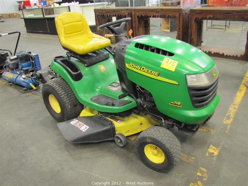 West Auctions Auction Surplus Liquidation Auction in Oroville, CA ITEM John Deere Riding