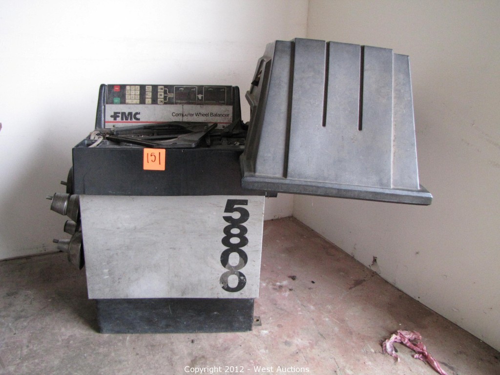 West Auctions - Auction: Machine Shop Tools and Equipment ITEM: FMC Wheel Balancer 5800