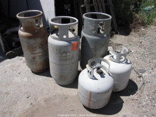 forklift propane tank gallons