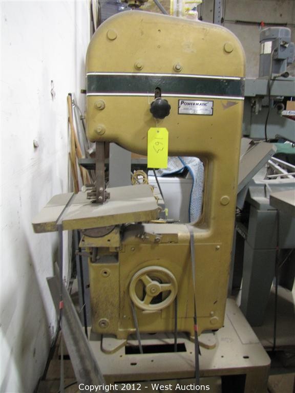 West Auctions - Auction: H & S Products ITEM: Powermatic 141 Band Saw