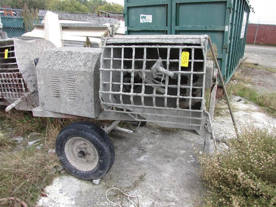 West Auctions Auction Vehicles, Mixers, and Scaffolding from