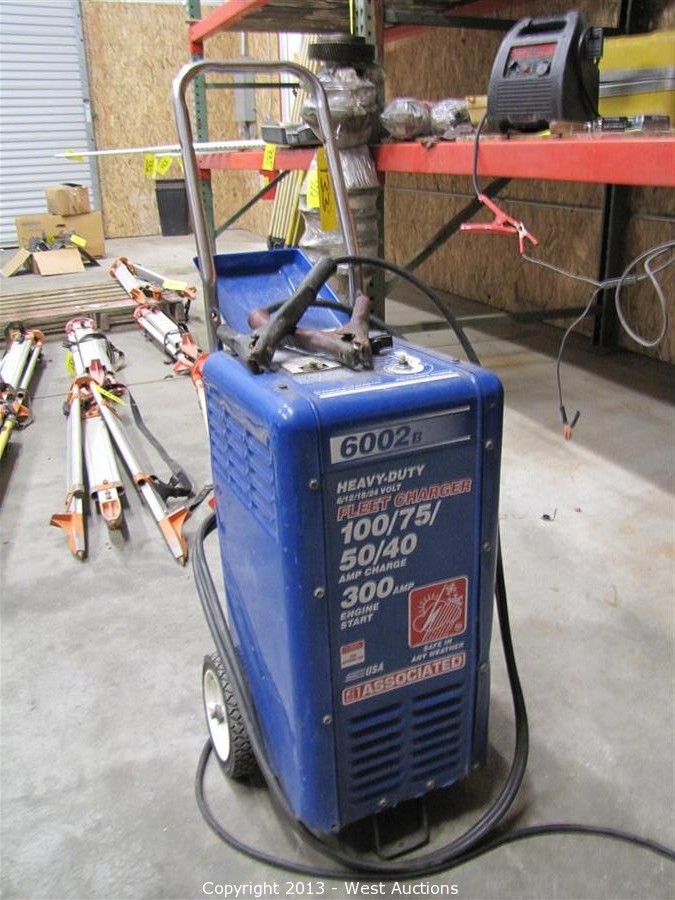 West Auctions - Auction: Crane Truck, Trailers, Equipment and Tools from  Heavy Construction Company ITEM: Associated 6002B Heavy Duty Fleet Battery  Charger