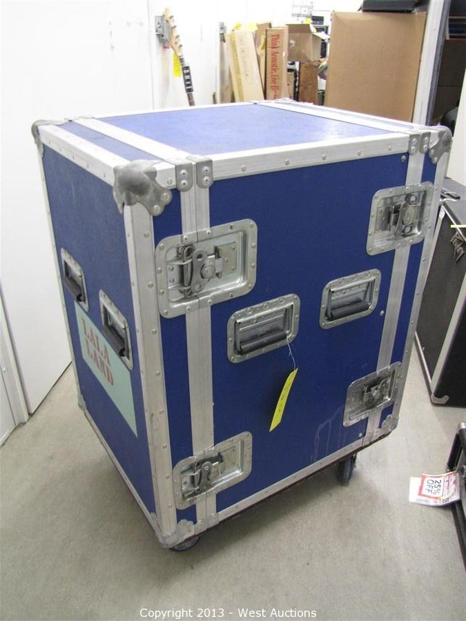 West Auctions Auction Instruments and Equipment from Music Store ITEM Blue Anvil Case with