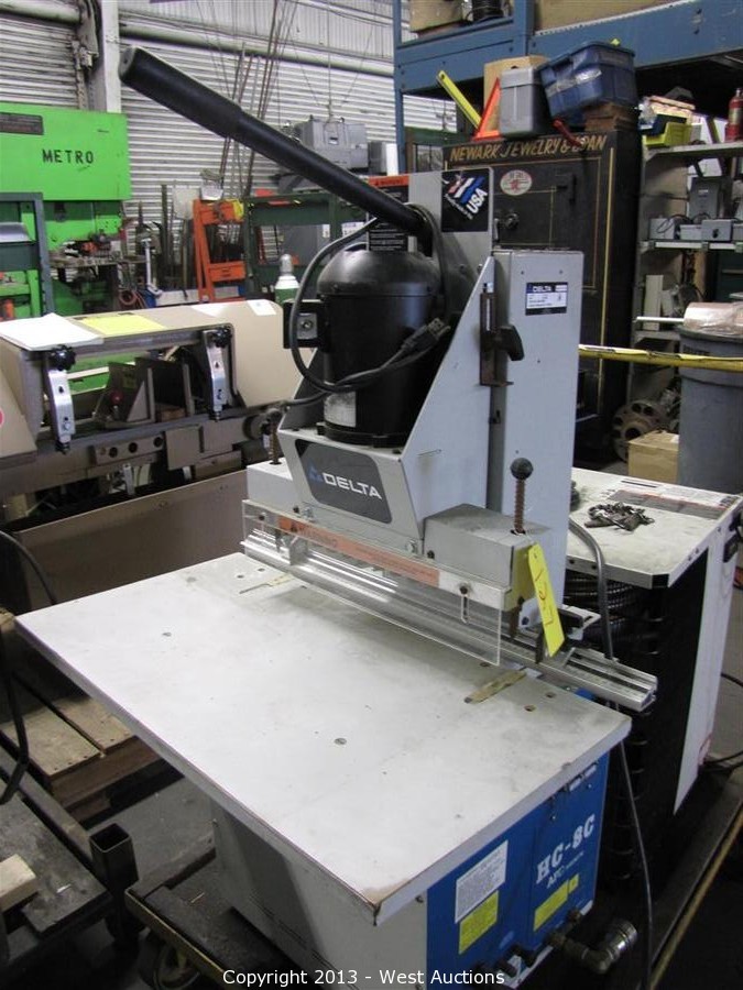 West Auctions Auction Machine Shop Tools and Equipment ITEM Delta