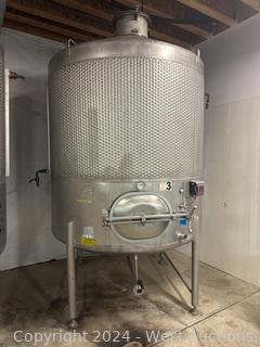 1500 Gallon Stainless Steel Jacketed Tank