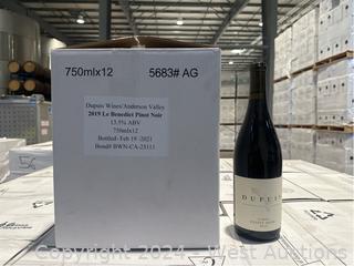 (1 Case/12 Bottles) 2019 Dupuis Le Benedict Anderson Valley Pinot Noir