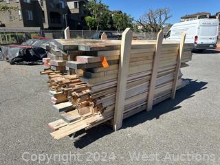 Contents of Pallet: Assorted 2x6's and other Wood Material