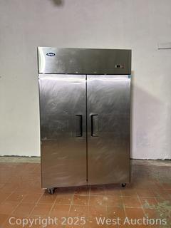 Atosa Two Door Stainless Steel Refrigerator 