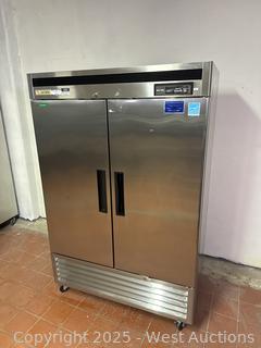 Two Door Freezer Stainless Steel Saturn