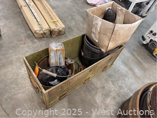 Contents Of Bin: Assorted Hardware And Vintage Model A Parts 
