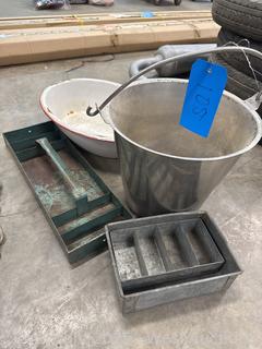 (5) Assorted Containers, Pails And More 