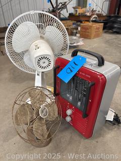 Air Circulation: (2) Fans And (1) Heater