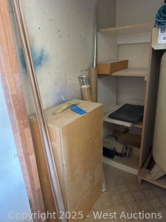 Contents Of Closet: Cabinets, Motor, Auger And More 
