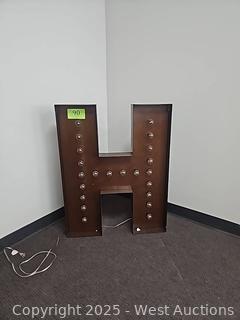 Marquee Letter H