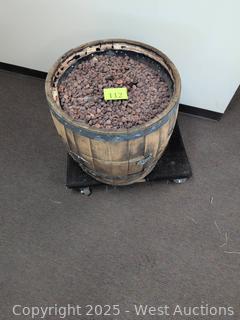 Half Wine Barrel Fire Pit