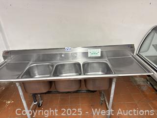 3 Compartments Sink