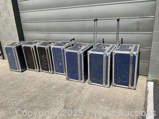7 Empty Cases Projector Luggage Style