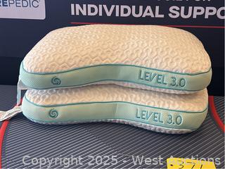 (2) Bedgear Level 3.0 Pillows