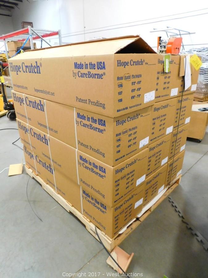 West Auctions Auction Complete Liquidation of Crutch Manufacturer