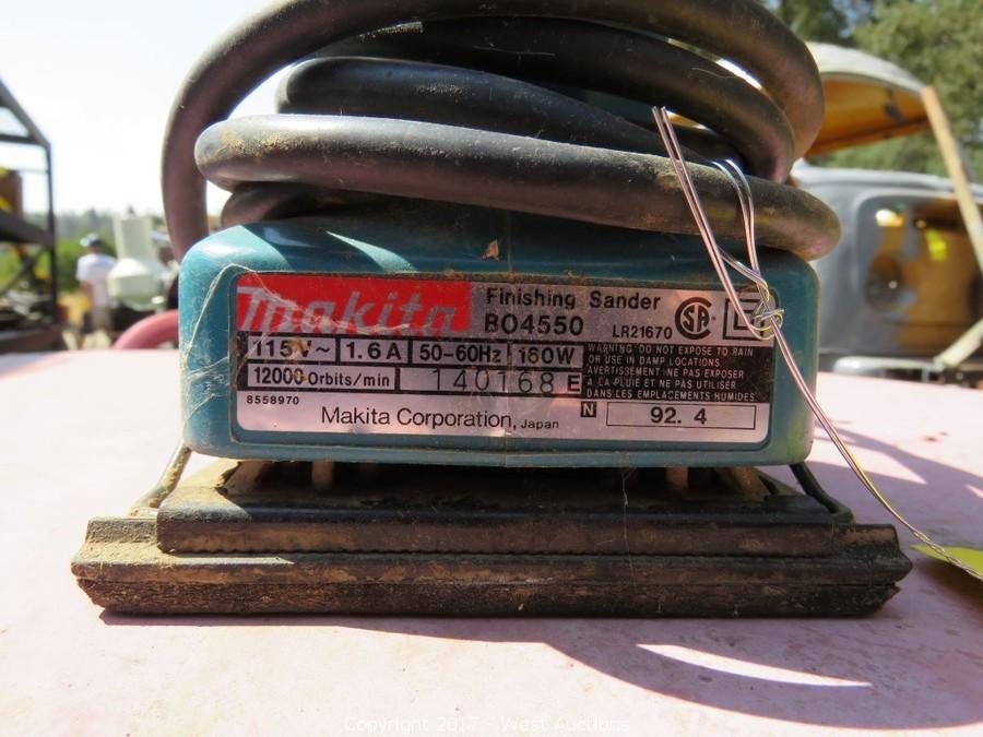 West Auctions Auction Complete Farm Liquidation ITEM Makita BO4550