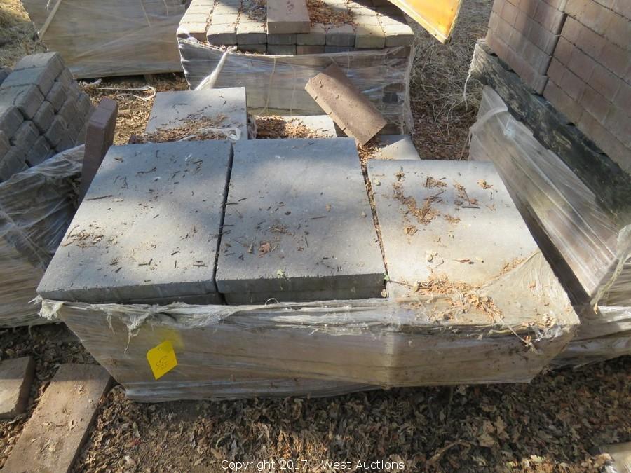 West Auctions Auction Complete Farm Liquidation ITEM Pallet of Pavers