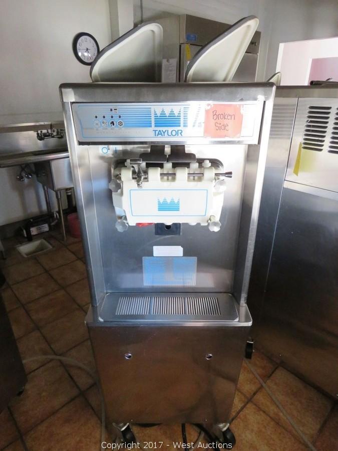 West Auctions Auction Frozen Yogurt Shop Equipment and Supplies ITEM Taylor Frozen Yogurt