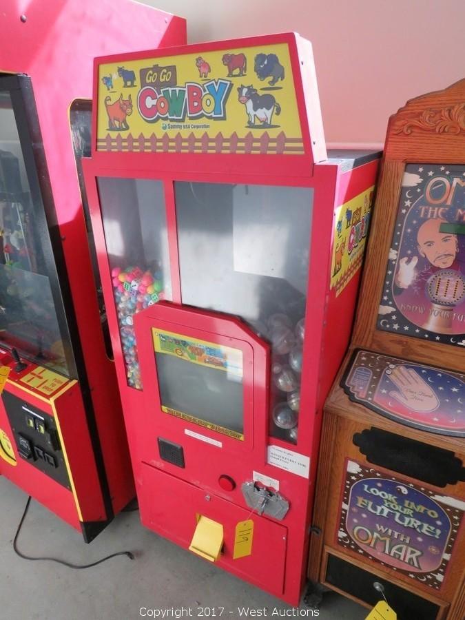 West Auctions Auction Arcade Games and Furniture from Hotel ITEM Sammy USA Co. Go Go Cowboy